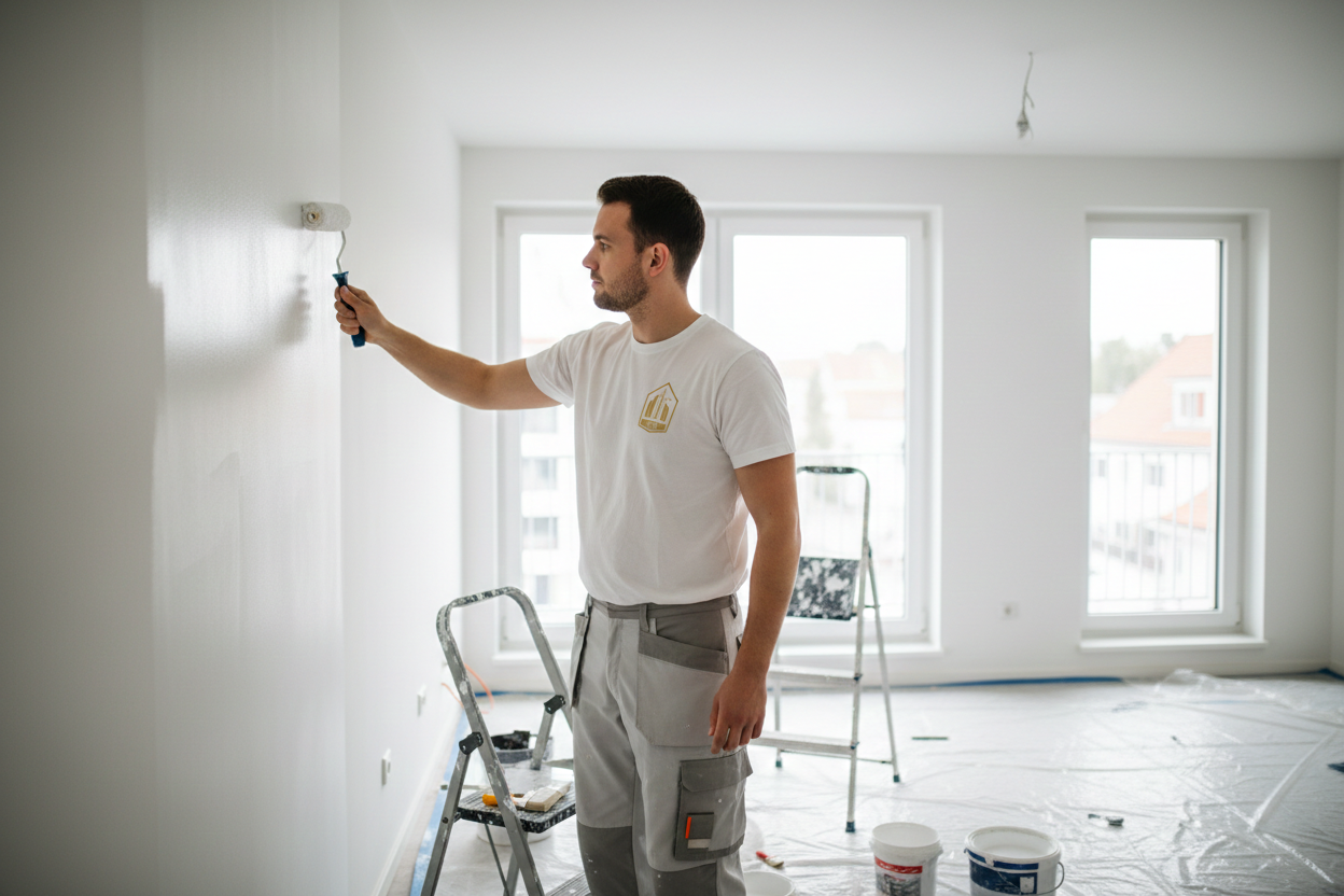 Fertig aufbereitete Wohnung nach Grundreinigung in Leipzig